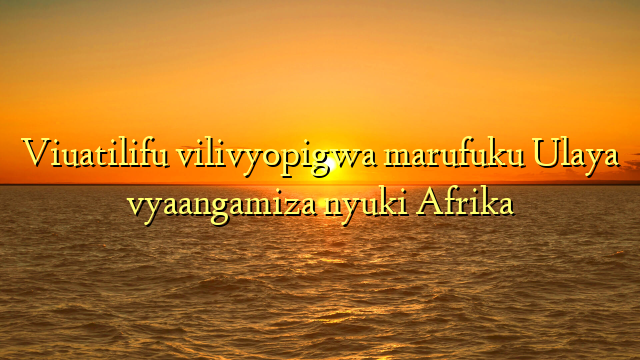 Viuatilifu vilivyopigwa marufuku Ulaya vyaangamiza nyuki Afrika