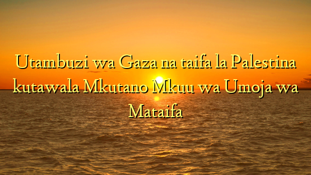 Utambuzi wa Gaza na taifa la Palestina kutawala Mkutano Mkuu wa Umoja wa Mataifa