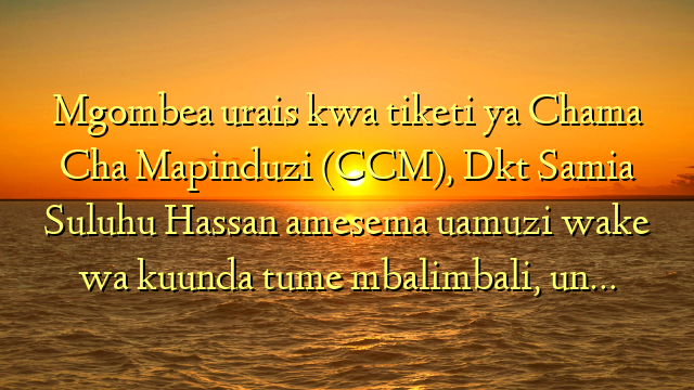 Mgombea urais kwa tiketi ya Chama Cha Mapinduzi (CCM), Dkt Samia Suluhu Hassan amesema uamuzi wake wa kuunda tume mbalimbali, un…