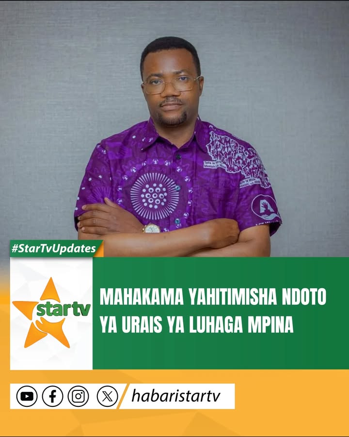 Hatimaye Mahakama Kuu, Masijala Kuu Dodoma, imeyeyusha ndoto ya urais ya kada wa Chama Cha ACT- Wazaleendo, Luhaga Mpina baada y...