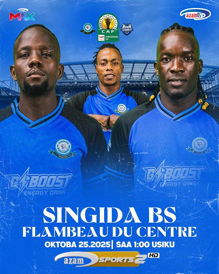 Jumamosi hii Singida BS  watakuwa dimba la Azam Complex wakiwakaribisha Flambeau Du Centre ya Burundi, mechi ya marudiano Kombe ...