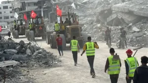 Katika picha: Kikundi cha misaada cha Kituruki chazindua kuondolewa kwa uchafu, kusafisha Gaza