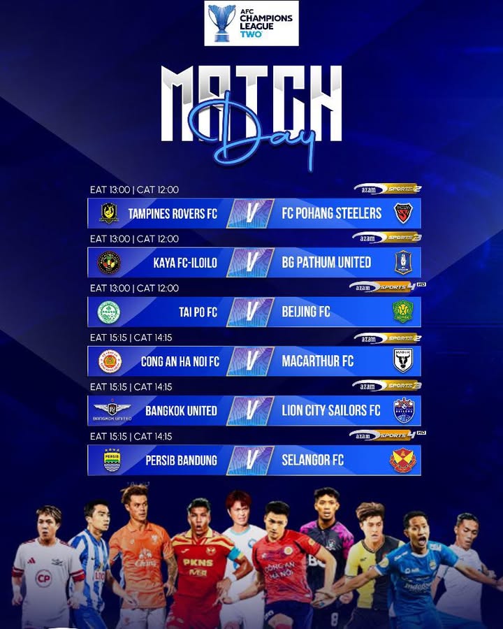 Mechi za leo AFC Chanpions League TWO