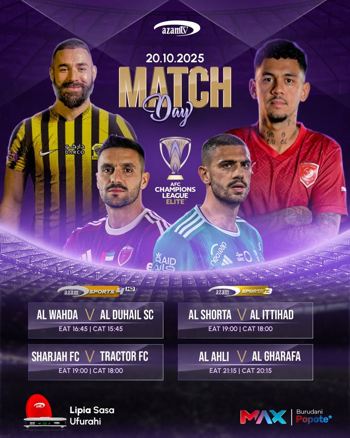Michezo ya leo AFC Champions League  Elite