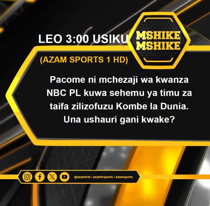 MSHIKEMSHIKE: Pacome Zouzoua ni mchezaji wa kwanza kutoka NBC Premier League kuwa sehemu ya timu za taifa zilizofuzu Kombe la Du...