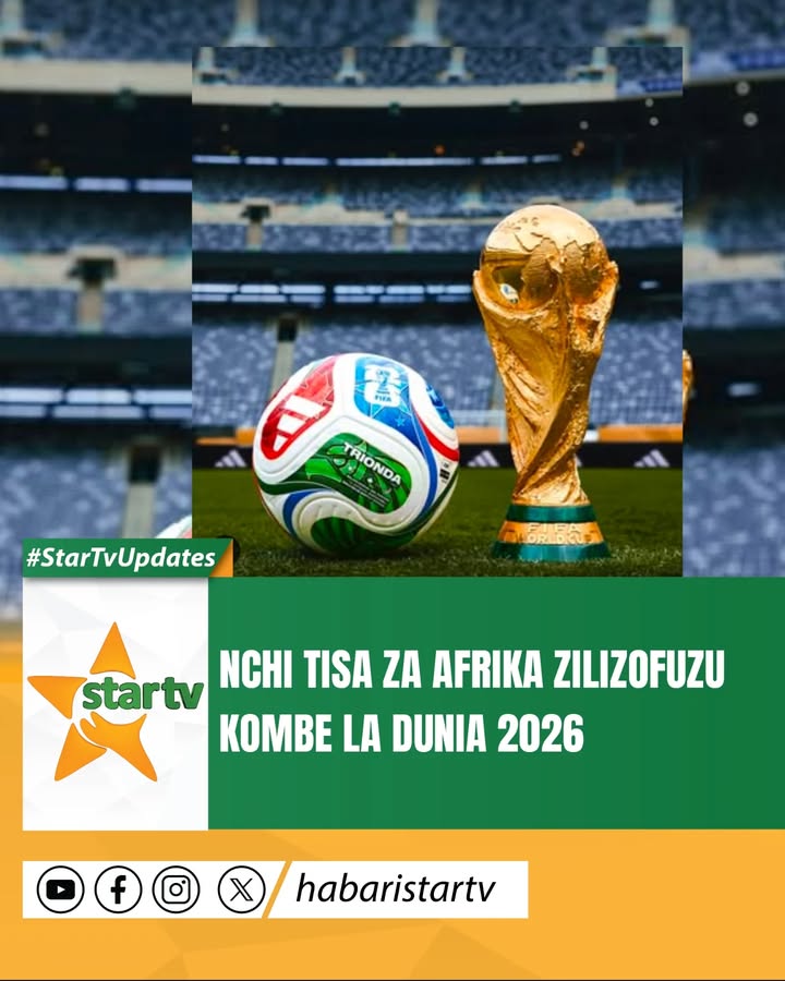Rasmi Ivory Coast, Senegal na Afrika Kusini zimekamilisha orodha ya timu 9 kutoka Afrika  zitakazocheza Kombe la Dunia 2026  huk...