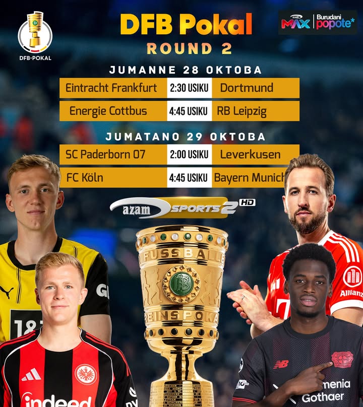 Raundi ya pili Kombe la DFB Pokal kuanza kuchezwa leo Jumanne