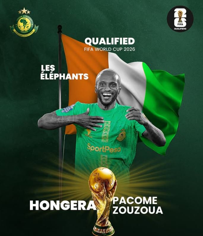 ZILIZOBAMBA MITANDAONI: Yanga SC yampongeza Pacome Zouzoua baada ya Timu yake ya Taifa ya Ivory Coast, Kufuzu Kombe la Dunia 202...