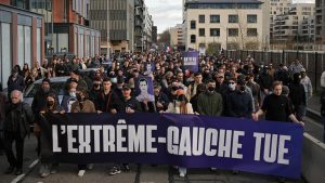 Thousands march in Lyon in tribute to murdered right-wing activist