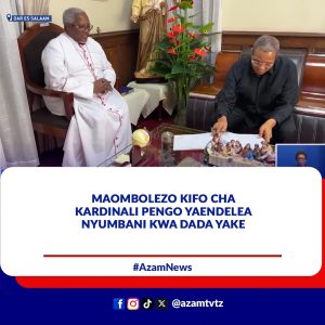 Wakati mwili wa Askofu Mkuu Mstaafu wa Jimbo Kuu Katoliki la Dar es Salaam, Marehemu Polycarp Kardinali Pengo, ukitarajiwa kuzik…
