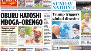 Magazeti ya Kenya, Machi 1: Mazungumzo kati ya rubani na wenyeji kabla ya Aaali iliyomuua Ng’eno