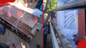 Kakamega: Jeneza lapasuka vipande baada ya bodaboda aliyekuwa akisafirisha mwili kupata ajali