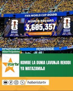 Kombe la Dunia la FIFA 2026 limeandika historia kwa kuwa mashindano yenye mahudhurio makubwa zaidi kuwahi kushuhudiwa, baada ya …