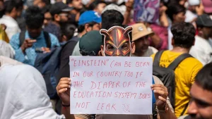 Protest led by India’s ‘cockroach party’ enters its third day