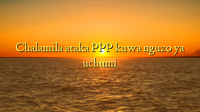 Chalamila ataka PPP kuwa nguzo ya uchumi