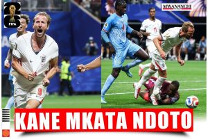 England yaitupa nje DR Congo, Kane akitupia mawili