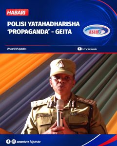 Kamanda wa Polisi Mkoa wa Geita, SACP Safia Jongo amewataka wananchi kujiweka mbali na propaganda za mitandaoni na badala yake w…