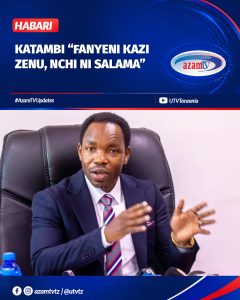 Waziri wa Mambo ya Ndani ya Nchi, Patrobas Katambi amewahimiza wafanyabiashara na wananchi kwa Jumla kuendelea na shughuli zao z…